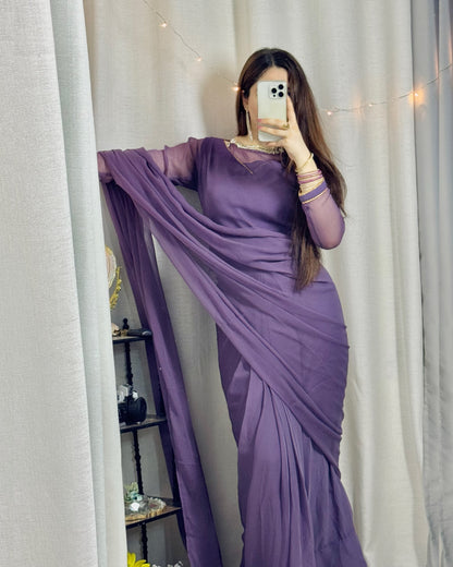 ✨ Zebaish Chiffon Saree