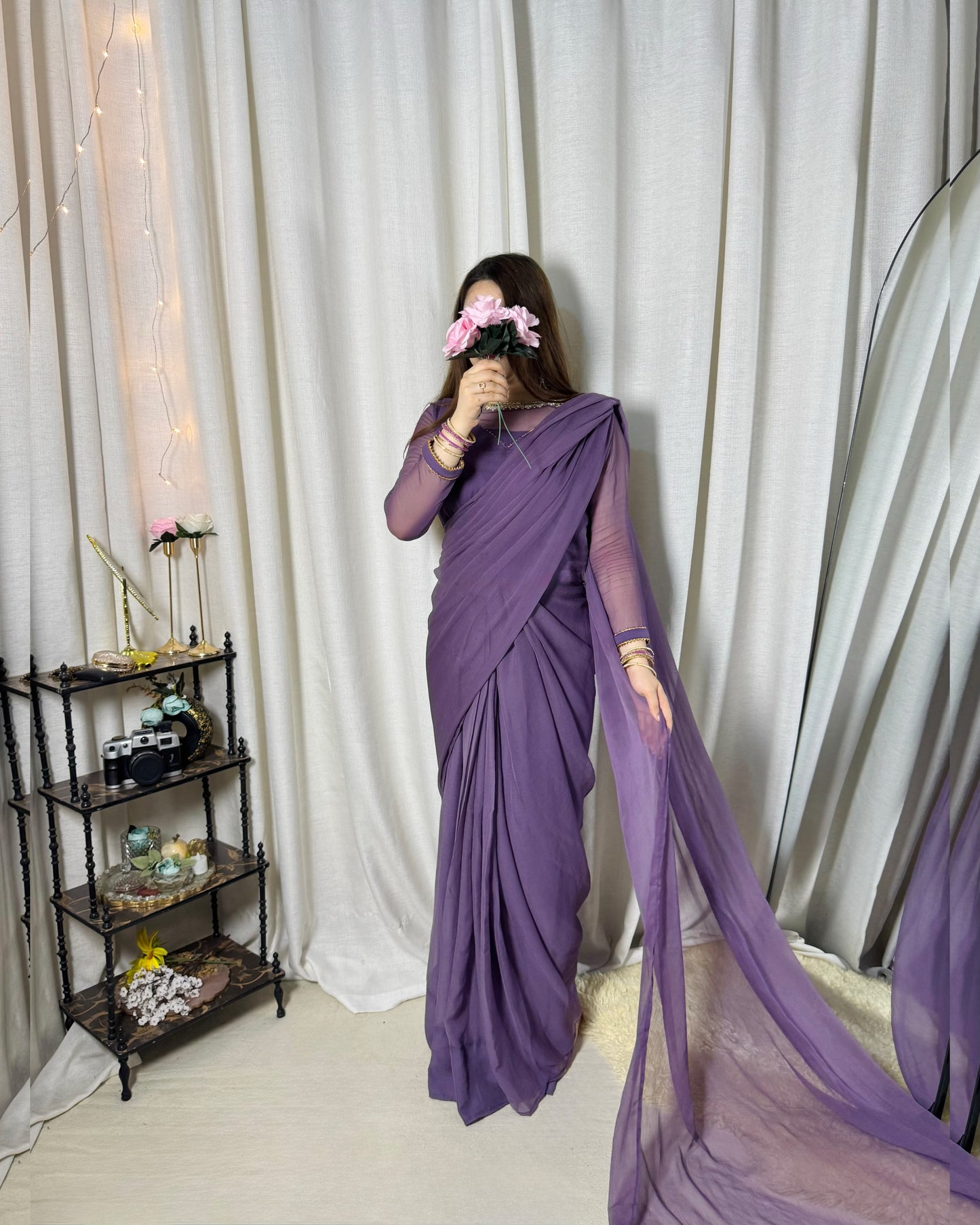 ✨ Zebaish Chiffon Saree
