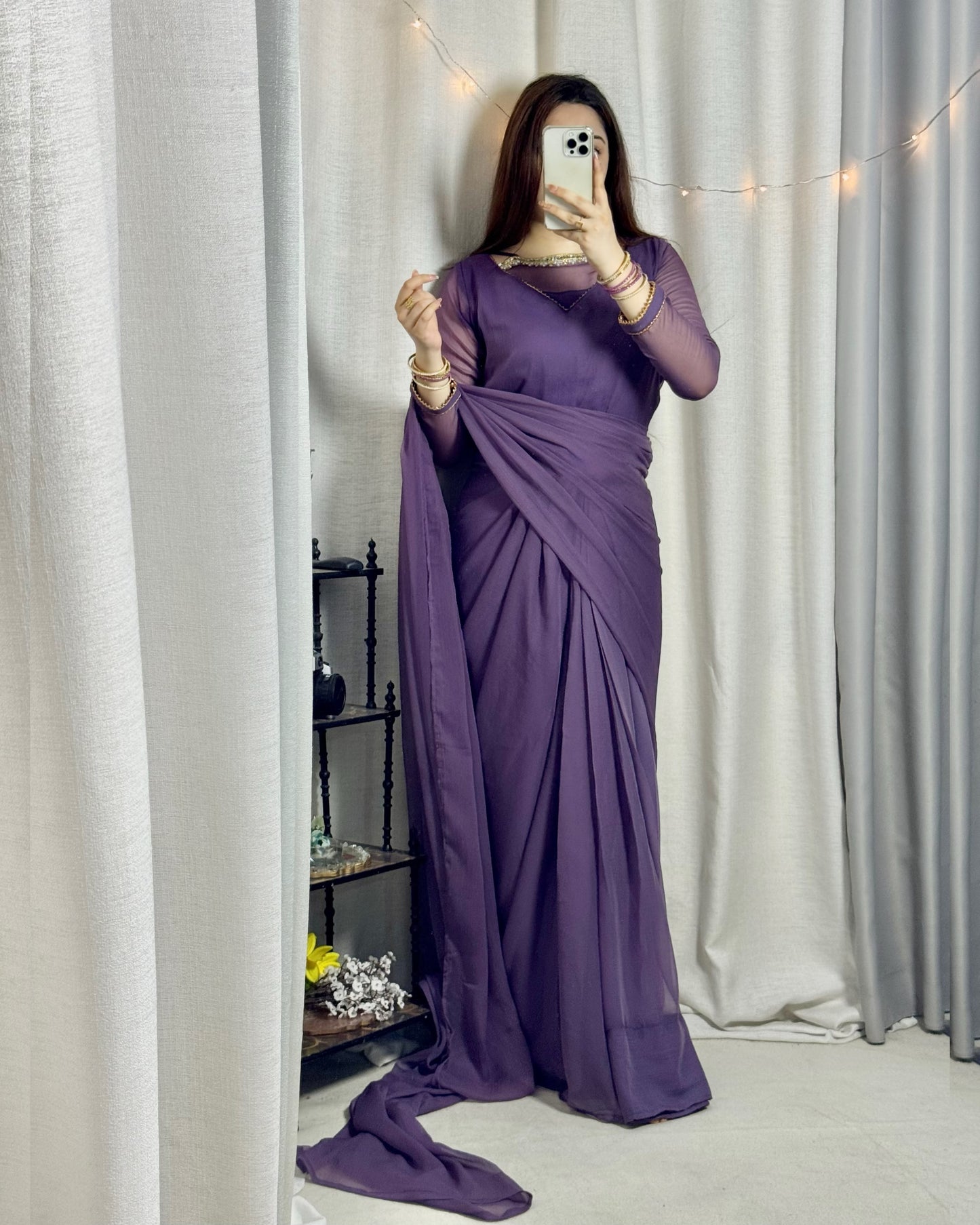 ✨ Zebaish Chiffon Saree