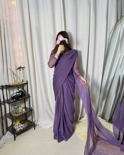 ✨ Zebaish Chiffon Saree