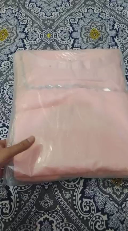 Shama-e-Husn Chiffon Saree Pink Peach