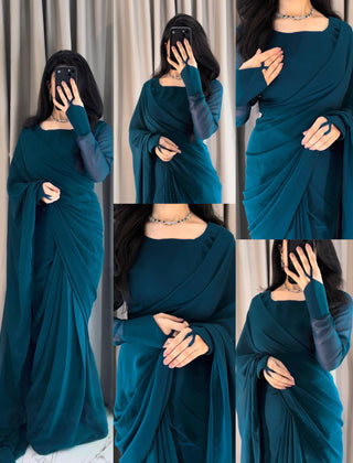 Noor-e-Chiffon Saree Stitched