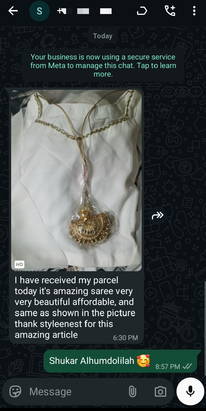 Shahi Zarqash Chiffon Saree Stitched