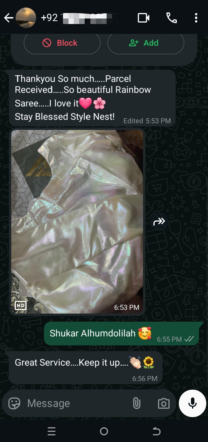 ✨ Moonlight Rainbow Saree ✨