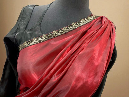 🌹 Mehr-o-Siyaah Saree ❤️🖤