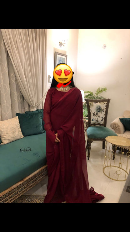 Noor-e-Chiffon Saree