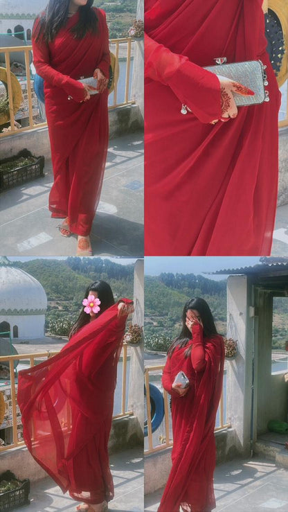 Noor-e-Chiffon Saree