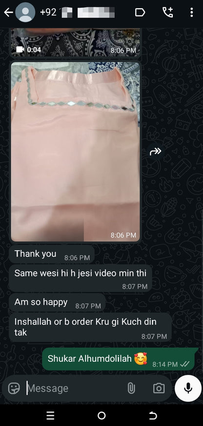 Shama-e-Husn Chiffon Saree Pink Peach